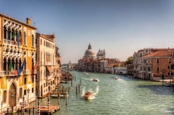обоя grand canal, города, венеция , италия, простор