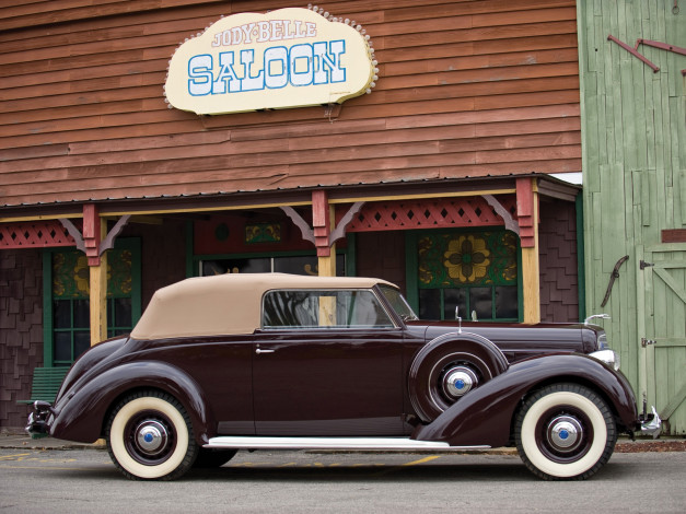 Обои картинки фото lincoln k convertible victoria  1937, автомобили, классика, машина, авто