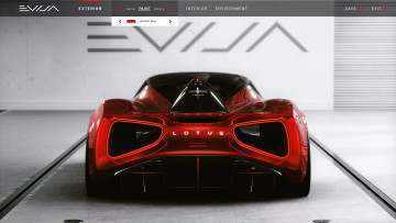 Картинка 2020+lotus+evija+digital+configurator автомобили lotus гиперкар 2020 evija digital configurator красный вид сзади