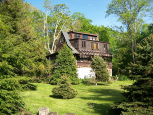 Картинка разное сооружения постройки домик лес
