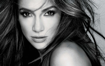 обоя Jennifer Lopez, девушки, , , черно-белый