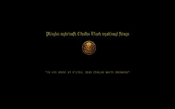 Картинка разное надписи +логотипы +знаки фразы cthulhu ктулху английский эмблема