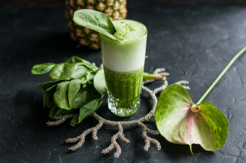 Картинка еда напитки +сок сок цветы зелень