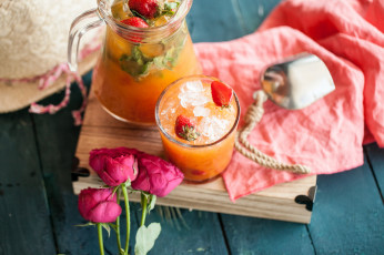 Картинка еда напитки вкусный холодный ягодный напиток