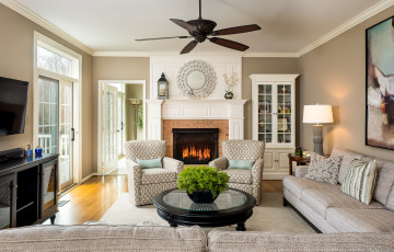 Картинка интерьер спальня colors style furniture fireplace living room цветы стиль мебель камин гостиная
