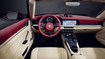 Картинка автомобили спидометры торпедо 2020 porsche 911 targa 4s heritage design edition салон порше интерьер