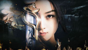 обоя кино фильмы, princess agents , chu qiao zhuan, девушка, лицо, меч, война, крепости