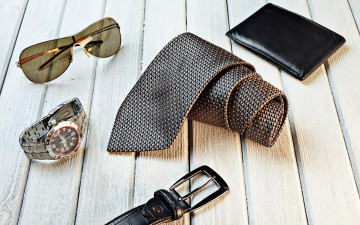 Картинка разное украшения +аксессуары +веера галстук часы ремень очки бумажник