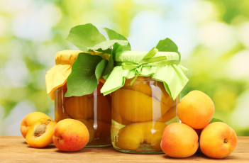 Картинка еда персики сливы абрикосы консервация заготовки