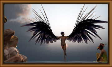 Картинка 3д графика angel ангел