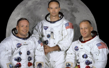 Картинка apollo 11 космос астронавты космонавты лунный экипаж сша