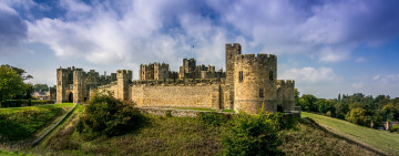 Картинка alnwick+castle города замки+англии замок холм