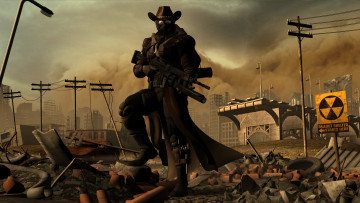 Картинка 3д+графика фантазия+ fantasy оружие руины город фон взгляд мужчина