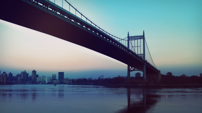 Обои картинки фото города, - мосты, утро, рассвет, здания, дома, город, берега, река, мост