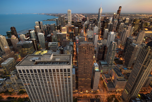 Обои картинки фото chicago, города, Чикаго , сша, побережье, небоскребы
