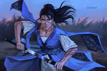 Картинка фэнтези девушки девушка меч