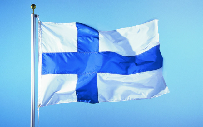 Обои картинки фото разное, флаги, гербы, флаг, финляндия