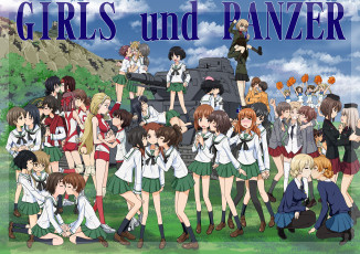 Картинка girls+and+tanks аниме girls+und+panzer фон взгляд девушки