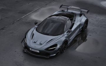 Картинка автомобили mclaren 2020 720s prior design aerodynamic body kit тюнинг gray sports coupe