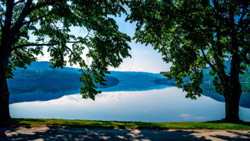 Картинка heddalsvatnet+lake norway природа реки озера heddalsvatnet lake