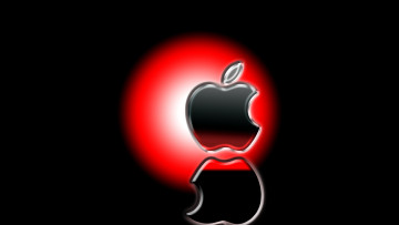 Картинка компьютеры apple яблоко aplle тёмный