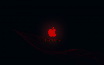 Картинка компьютеры apple aplle яблоко тёмный