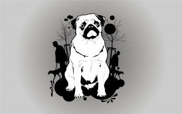 Картинка векторная графика собака