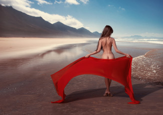 Картинка девушки -unsort+ брюнетки +шатенки пляж