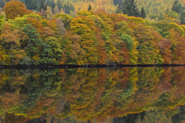 Обои картинки фото loch faskally, scotland, природа, реки, озера, loch, faskally