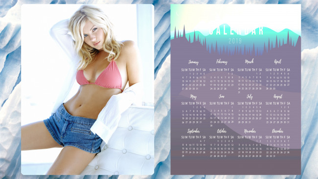 Обои картинки фото календари, девушки, шорты, взгляд, женщина