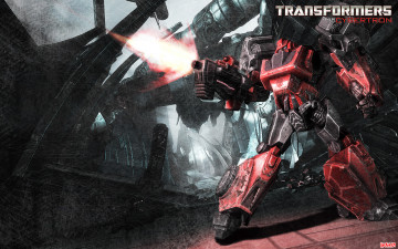 Картинка видео+игры transformers +war+for+cybertron трансформер оружие город