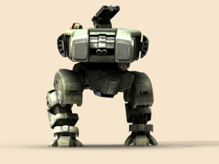 обоя видео игры, battlefield 2142, робот, оружие