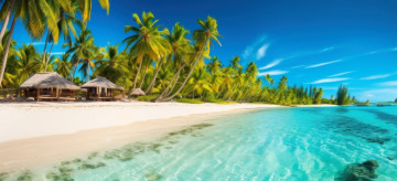 Картинка природа тропики море пляж пальмы