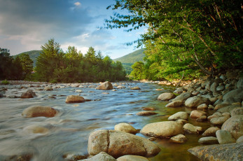Картинка природа реки озера камни деревья река