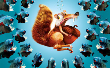 Картинка ледниковый период мультфильмы ice age the meltdown scrat белка