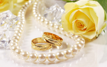 Картинка разное украшения аксессуары веера золото обручальные кольца роза ожерелье