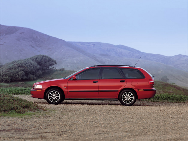 Обои картинки фото volvo, v40, `1999–2002, автомобили, горы