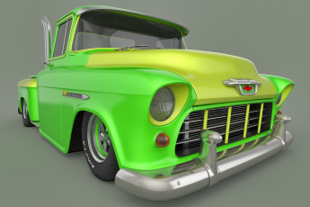 Картинка автомобили 3д chevrolet 1955