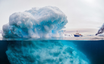 Картинка корабли ледоколы море лед айсберг ледокол