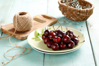 Картинка еда вишня +черешня вкусная сочная черешня ягода