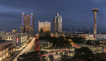 Картинка san+antonio +texas города сан-антонио+ сша небоскребы панорама