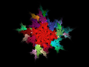Картинка 3д графика fractal фракталы узор рисунок