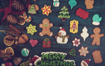 Картинка праздничные угощения печенье gingerbread