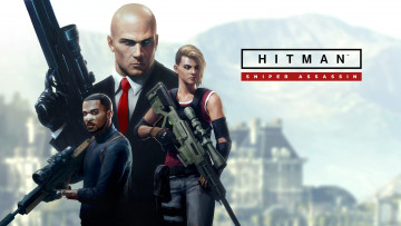 обоя hitman 2 sniper assassin, видео игры, hitman 2,  silent assassin, персонажи, видеоигры, постер, hitman, 2, sniper, assassin, games