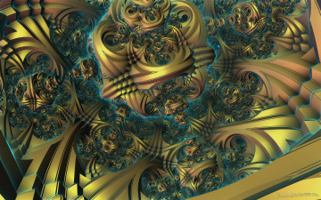 Картинка 3д+графика фракталы+ fractal фон узор цвета