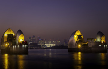 Картинка города лондон+ великобритания река огни дома ночь лондон англия