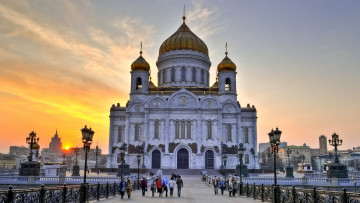 Картинка города москва+ россия москва церковь храм христа спасителя