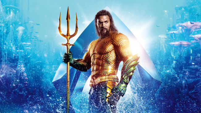 Обои картинки фото кино фильмы, aquaman, jason, momoa, аквамен и потерянное царство, фантастика, фэнтези, боевик