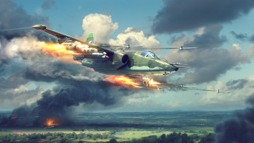 Картинка видео+игры war+thunder военный сухой cу25