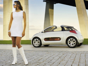 Картинка 2005 citroen airplay concept автомобили авто девушками